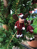 The Naughtys™ – Kiss My Mistletoe Moose (Christmas Tree Ornament)
