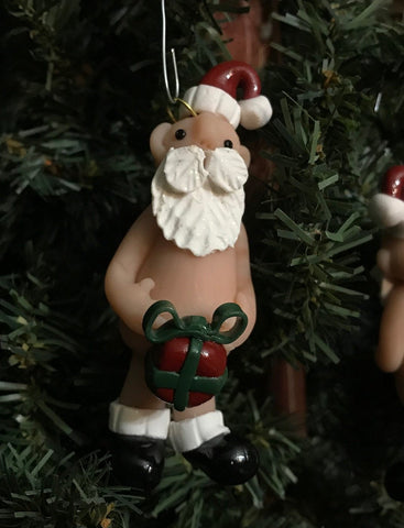 The Naughtys™ – Mr Naughty Santa Claus with Junk In The Box (Christmas Tree Ornament)