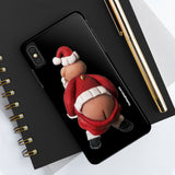 Naughty Mooning Santa Claus Case Mate Tough Phone Cases
