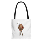 Naughty Buck Naked Reindeer  Tote Bag