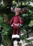 The Naughtys™ – Kiss My Mistletoe Moose (Christmas Tree Ornament)