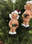 The Naughtys™ – Mrs. Naughty Claus with Christmas Balls (Christmas Tree Ornament)