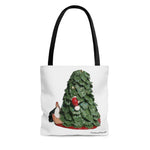 Naughty I Saw Mommy Kissing Santa  Tote Bag
