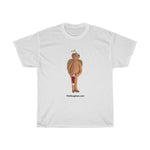 Naughty Mr Elderly Angel with Hat  Unisex Heavy Cotton Tee