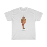 Naughty Mr Elderly Angel with Hat  Unisex Heavy Cotton Tee