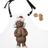 Naughty Mrs African American Santa Claus holding her Boobs Apron