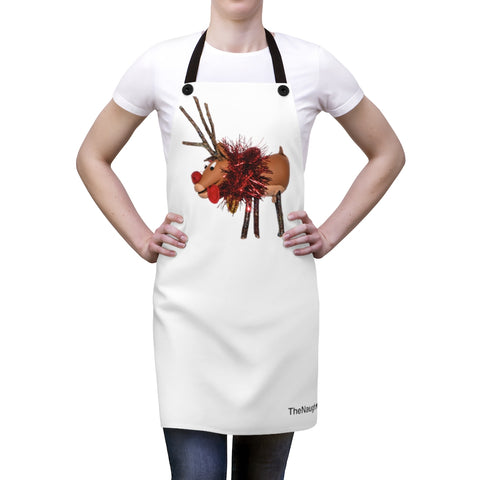 Naughty Buck Naked Reindeer FrontsideApron
