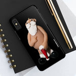 Naughty Finger Salute Santa  Case Mate Tough Phone Cases
