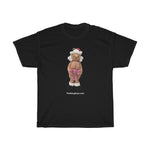 Naughty Mrs Cancer Awareness Claus   Unisex Heavy Cotton Tee