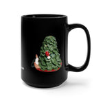 Naughty I Saw Mommy Kissing Santa Mug 15 oz