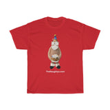 Naughty Mr Birthday Santa Unisex Heavy Cotton Tee