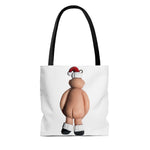 Naughty Mr Santa Claus holding Hat Tote Bag