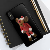 Naughty Kiss My Mistletoe Moose Case Mate Tough Phone Cases