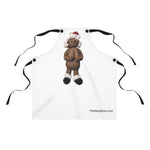 Naughty Mrs African American Santa Claus holding her Boobs Apron