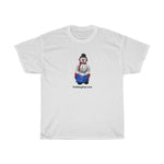 Naughty Mooning Snowman   Unisex Heavy Cotton Tee