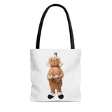 Naughty Mrs Birthday Santa Tote Bag