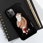 Naughty Finger Salute Santa  Case Mate Tough Phone Cases