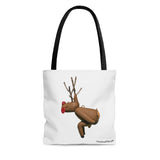 Naughty Pooping Reindeer Tote Bag