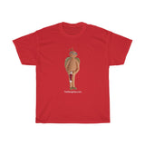Naughty Mr Elderly Angel with Hat  Unisex Heavy Cotton Tee