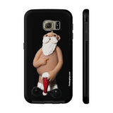 Naughty Finger Salute Santa  Case Mate Tough Phone Cases