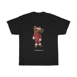Naughty Kiss My Mistletoe Moose Unisex Heavy Cotton Tee