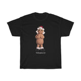 Naughty Mrs. Clause Holding Her Boobs  Unisex Heavy Cotton Tee