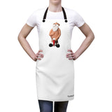 Naughty Finger Salute Santa Claus Apron