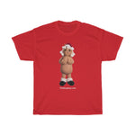 Naughty Mrs. Clause Holding Her Boobs  Unisex Heavy Cotton Tee
