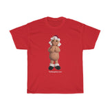 Naughty Mrs. Clause Holding Her Boobs  Unisex Heavy Cotton Tee