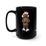 Naughty Mrs African American Santa Claus holding Boobs Mug 15oz