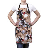 Naughty Mr Santa Claus Collage Apron