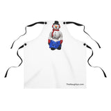 Naughty Mooning Snowman Frontside Apron