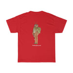 Naughty Mr Elderly Angel with Hat  Unisex Heavy Cotton Tee