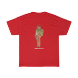Naughty Mr Elderly Angel with Hat  Unisex Heavy Cotton Tee
