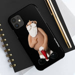 Naughty Finger Salute Santa  Case Mate Tough Phone Cases