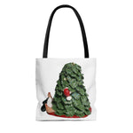 Naughty I Saw Mommy Kissing Santa  Tote Bag
