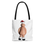 Naughty Mr Santa Claus holding Package Tote Bag