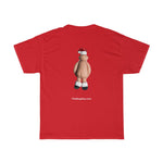 Naughty Mr Santa Claus Holding His Hat  Unisex Heavy Cotton Tee