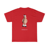 Naughty Mr Santa Claus Holding His Hat  Unisex Heavy Cotton Tee