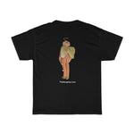 Naughty Mr Elderly Angel with Hat  Unisex Heavy Cotton Tee