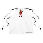 Naughty Kiss My Mistletoe Moose Frontside Apron