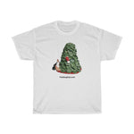Naughty I Saw Mommy Kissing Santa  Unisex Heavy Cotton Tee