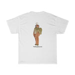 Naughty Mr Elderly Angel with Hat  Unisex Heavy Cotton Tee