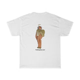 Naughty Mr Elderly Angel with Hat  Unisex Heavy Cotton Tee