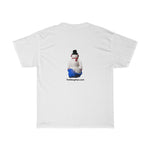 Naughty Mooning Snowman   Unisex Heavy Cotton Tee