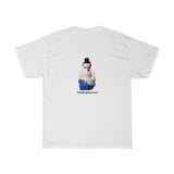 Naughty Mooning Snowman   Unisex Heavy Cotton Tee