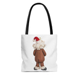 Naughty Mrs African American Santa Claus holding Boobs  Tote Bag