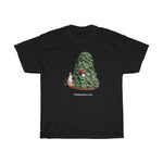 Naughty I Saw Mommy Kissing Santa  Unisex Heavy Cotton Tee