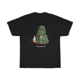Naughty I Saw Mommy Kissing Santa  Unisex Heavy Cotton Tee