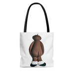 Naughty Mr African American Santa Claus holding Hat  Tote Bag